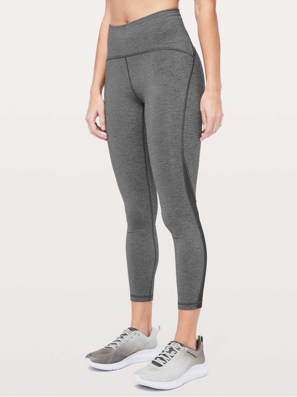 Lululemon Train Times 7/8 Pant *25" - Heathered Black Grey High Rise Leggings
